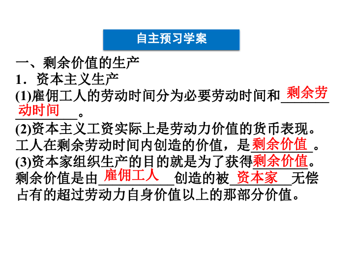 剩余价值规律是资本主义生产方式的基本规律_为什么剩余价值论是错误的_剩余价值规律是