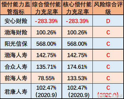 中国保险公司偿付能力